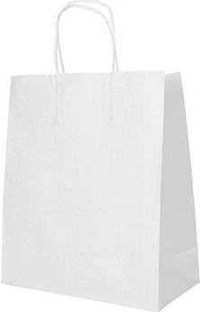 Immagine prodotto Papstar Sacchetto di carta, 280 x 220 x 100 mm, bianco in carta kraft, 70 g/mq, capacità di carico: 6 kg (Borsa da regalo, 25 x)