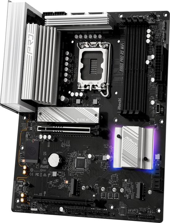 Immagine prodotto AsRock B860 Pro RS WiFi DDR5 Intel S al dettaglio (LGA 1851, Intel B860, ATX)