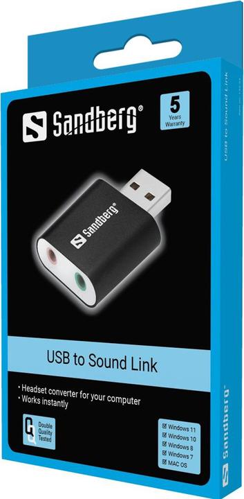 Actual product image Sandberg USB to Sound Link (USB)