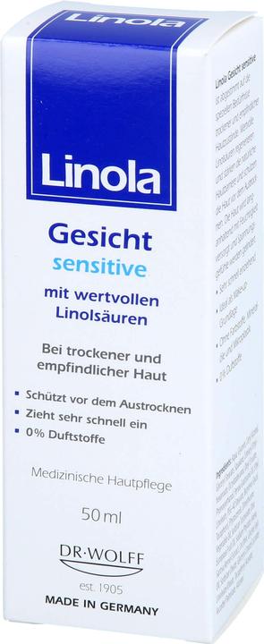 Actual product image Dr. Wolff Linola Face Sensitive (50 ml, 24h cream)