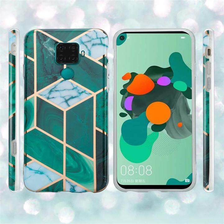 Actual product image Cadorabo IMD TPU Colorful Marble Cover (Mate 30 Lite)