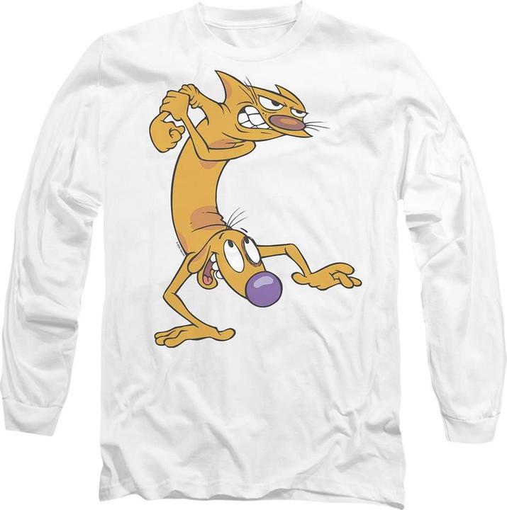 Actual product image CatDog Unisex Adult Ready To Fight T-Shirt (L)