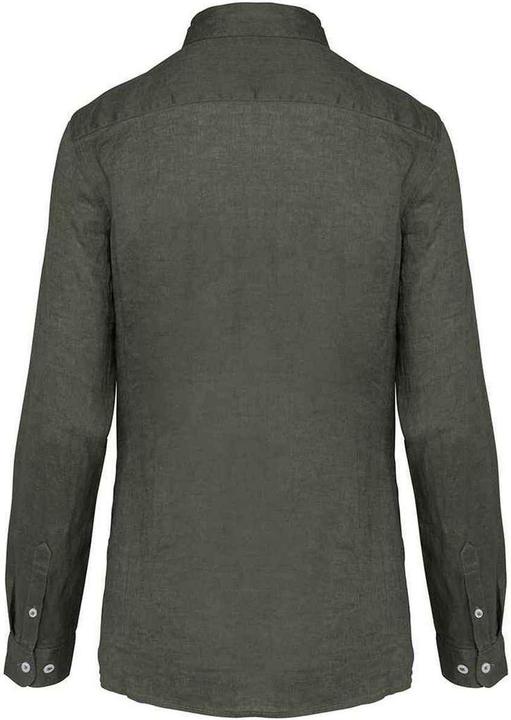 Actual product image Spasso Womens/Ladies Linen Long-Sleeved Shirt (XXL)