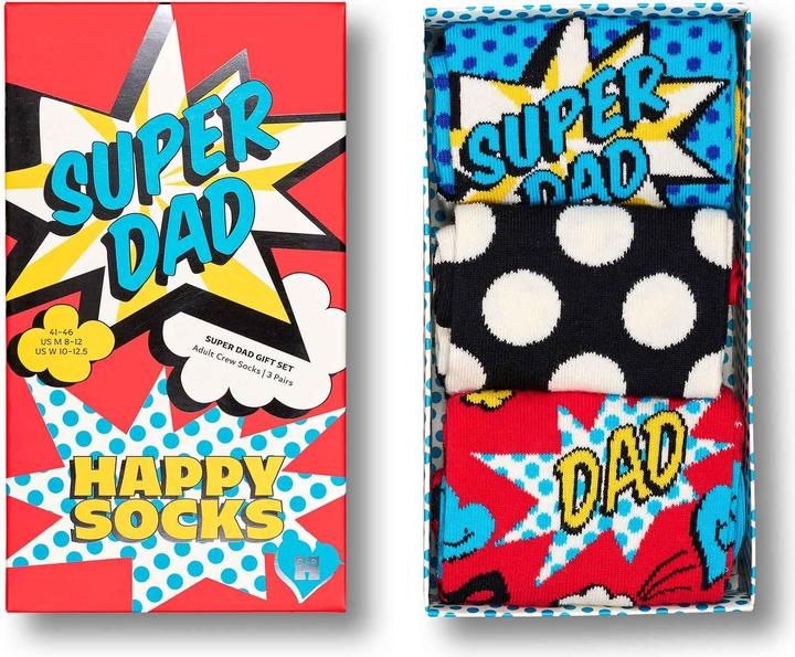 Immagine prodotto Happy Socks Set regalo per la festa del papà (confezione da 3, 41 - 46)