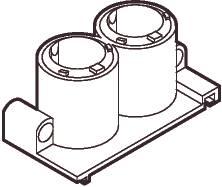Immagine prodotto LK Beccuccio doppio per barattolo Opus®66, per colata, 16 e 20 mm, giallo
