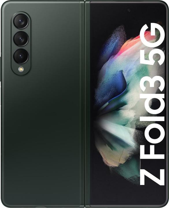 Image du produit Samsung Galaxy Z Fold3 5G UE (512 Go, Phantom Green, 7.60", SIM + eSIM, 12 Mpx, 5G)
