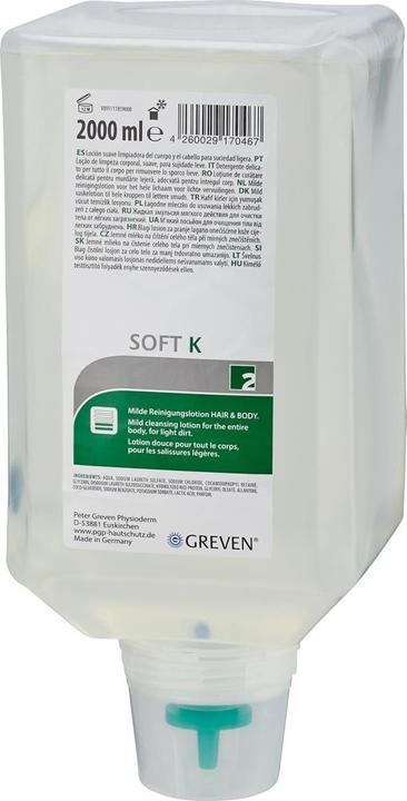 Actual product image PGP GREVEN® SOFT whole body cleansing lotion 2 l Vario bottle (2000 ml)