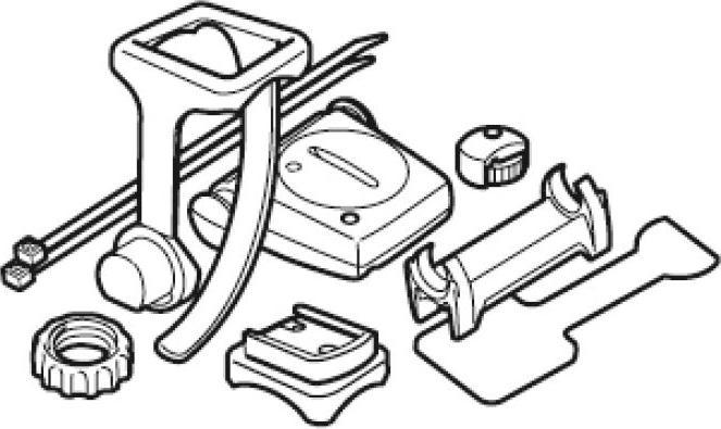 Actual product image CatEye Sensor/holder kit Adventure Adventure CC-AT200W