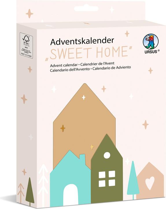 Actual product image Ursus Advent Calendar Sweet Home, Motifs: Christmas, Filled