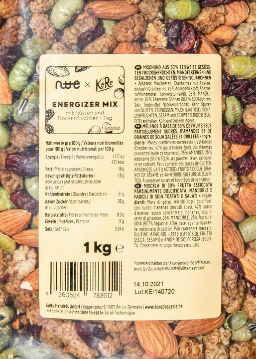 Actual product image KoRo Snack Mix 1 kg (1000 g)