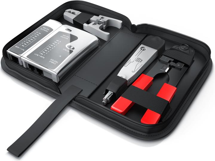 Image du produit CSL Testeur de câbles réseau pour câbles RJ45 et RJ11 - Testeur de câbles de cordons de brassage -