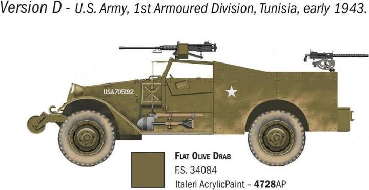 Actual product image 1:72 US M3A1 Scout Tank