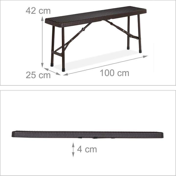 Immagine prodotto Relaxdays Panchine pieghevoli