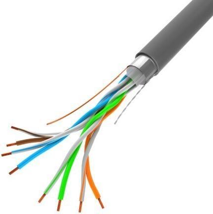 Produktbild Lanberg LAN-Kabel FTP 100MB/s CCA Draht 100m Grau (100 m)
