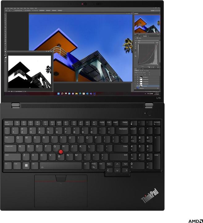 Actual product image Lenovo ThinkPad L15 Gen 4 (15.60", AMD Ryzen 5 7530U, 8 GB, 256 GB, DE)