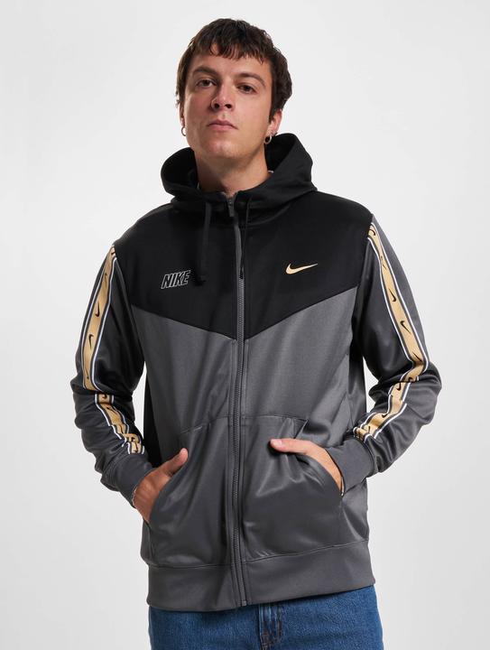 Actual product image Nike M Nsw Repeat Sw Pk Fz Hoody,Ir Iron Grey/Black/Sesame M (M)