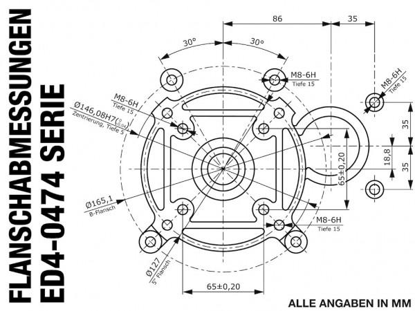 Image du produit Rotek - Dieselmotor 1-Zylinder 4-Takt 474ccm ED4-0474-5HE-FG1C, luftgekühlt
