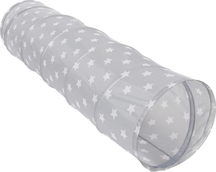 Knorrtoys Play tunnel grey white stars