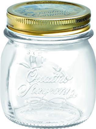 Immagine prodotto Dosen-Zentrale Bormioli Rocco Quattro Stagioni barattoli per marmellata / conserve 250 ml (con coperchio a vite ø (12 pz., 0.25 l)