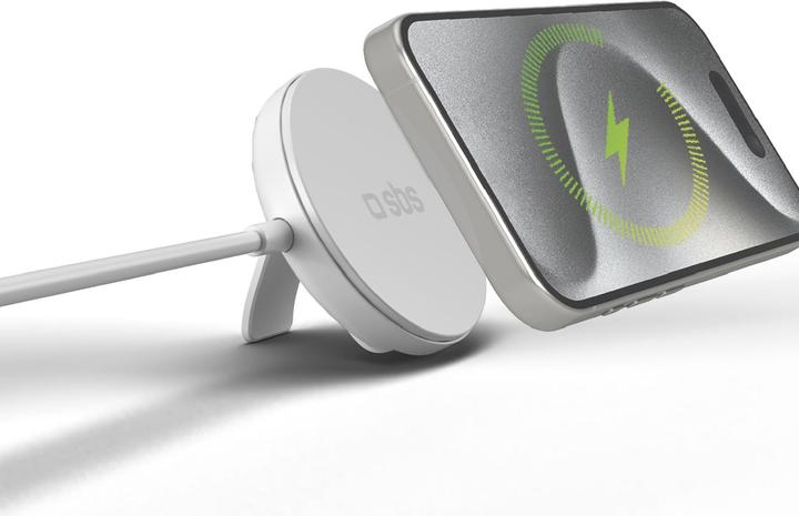 Immagine prodotto SBS Base di ricarica wireless Qi2 15W compatibile con MagSafe, che funge anche da supporto (15 W)