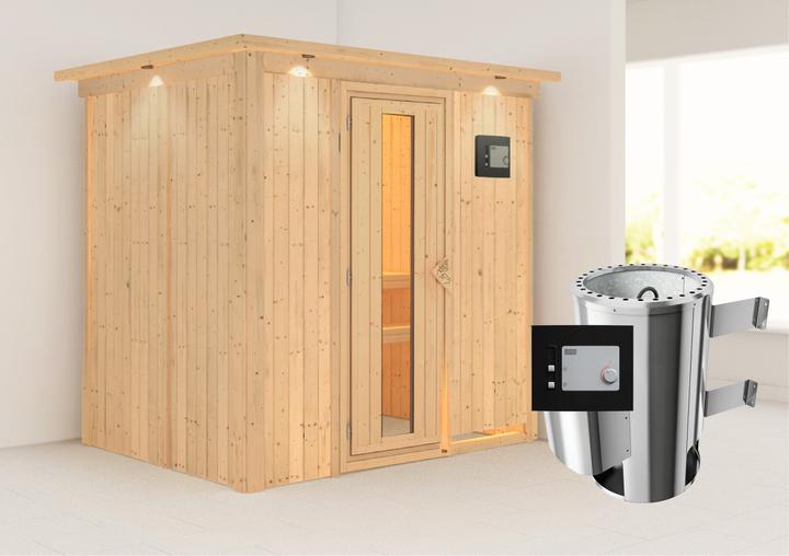 Actual product image Karibu Fanja with roof wreath (Plug & Play 3.6 KW external control)