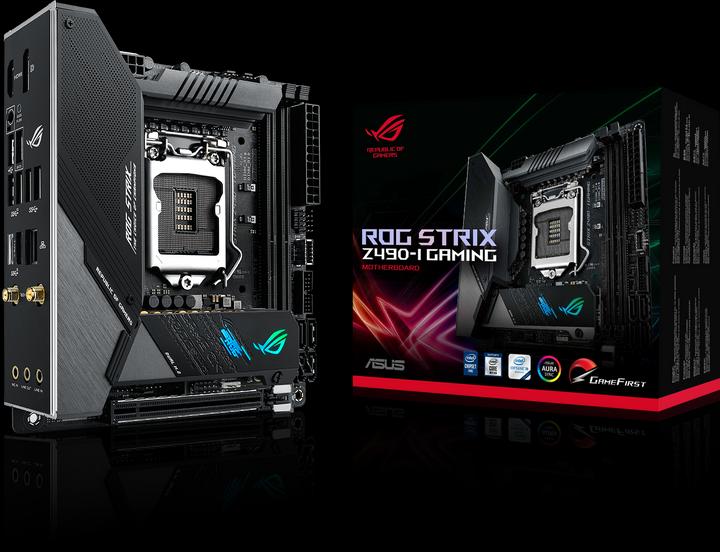 Actual product image ASUS ROG Strix Z490-I Gaming (LGA 1200, Intel Z490, Mini-ITX)