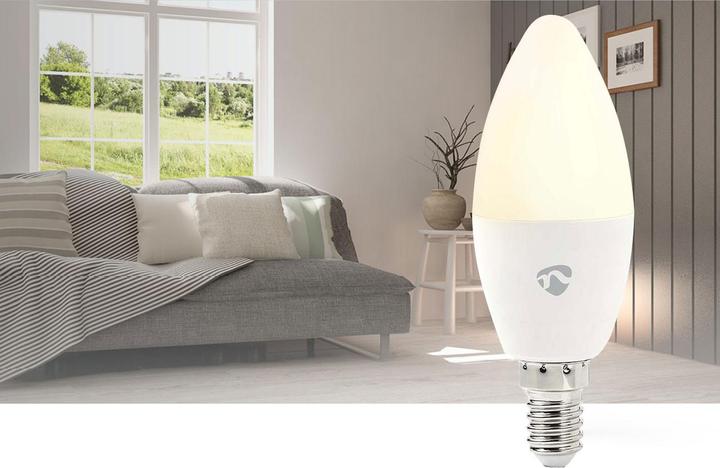 Image du produit Nedis SmartLife Ampoule à LED de couleur | Zigbee 3.0 | E14 | 470 lm | 4.9 W | RGB / Chaud à froid we (E14, 4.90 W, 470 lm, 1 x, F)