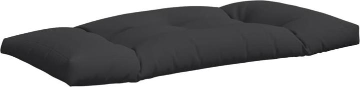 Produktbild VidaXL Palettenkissen Palettensofa Palettenpolster Sitzkissen 2tlg Schwarz Stoff (110 x 58 x 10 cm)