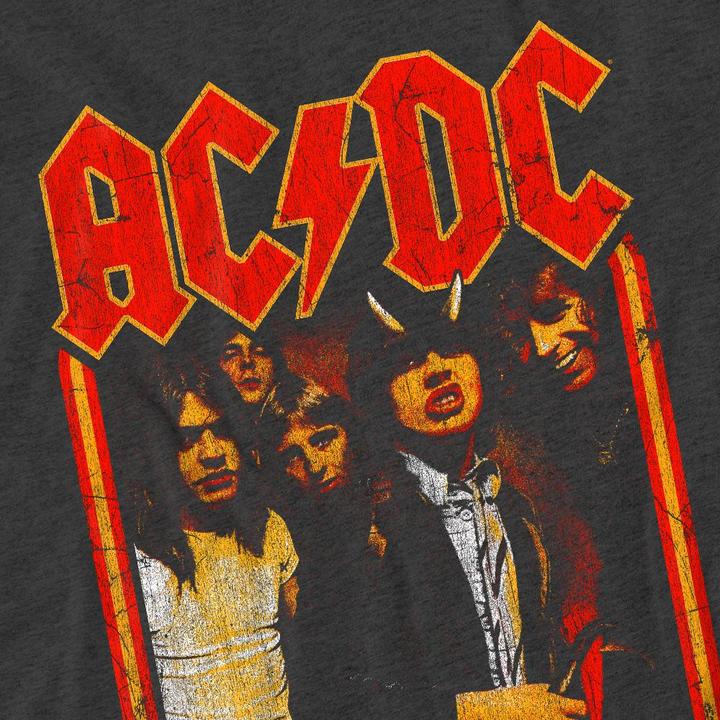 Actual product image AC/DC Unisex Adult Group Distressed T-Shirt (XL)