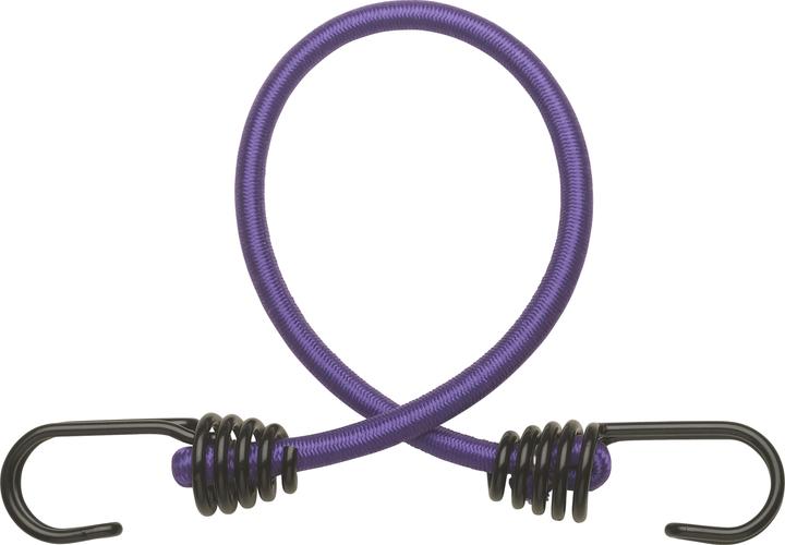 Actual product image Thirard Set of 2 rubber clamps with hooks, 8mmx45cm, purple