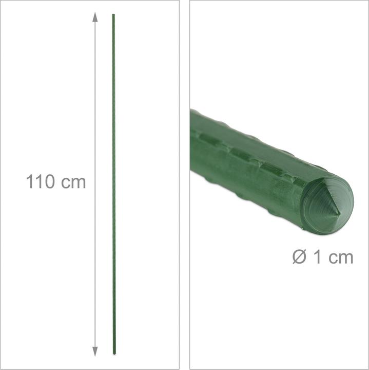 Produktbild Relaxdays 10x Pflanzstäbe (1 cm, 1 cm)