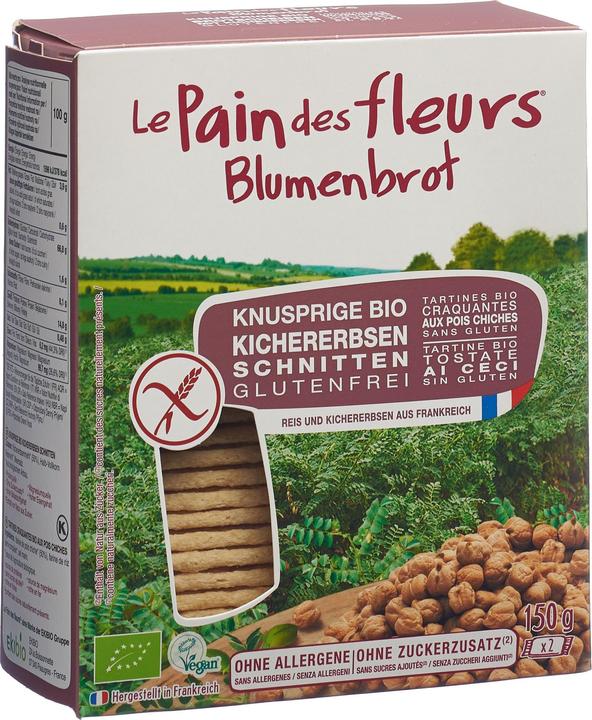Image du produit Le Pain des fleurs tartines croquantes aux pois chiches (197 g)
