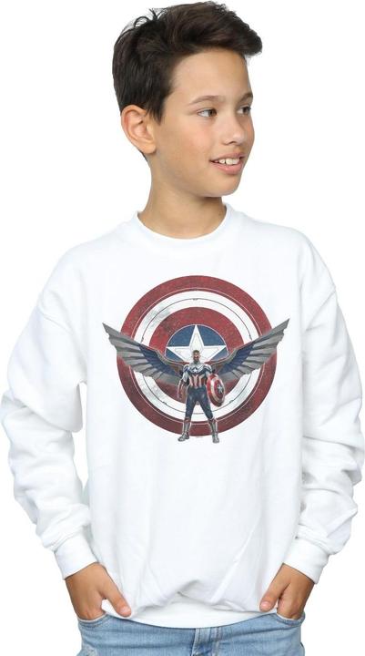 Image du produit - Sweat FALCON AND THE WINTER SOLDIER CAPTAIN AMERICA SHIELD POSE - Garçon (140, 146)