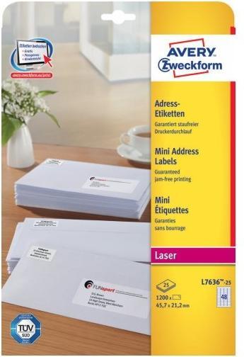 Actual product image Avery Zweckform L7636