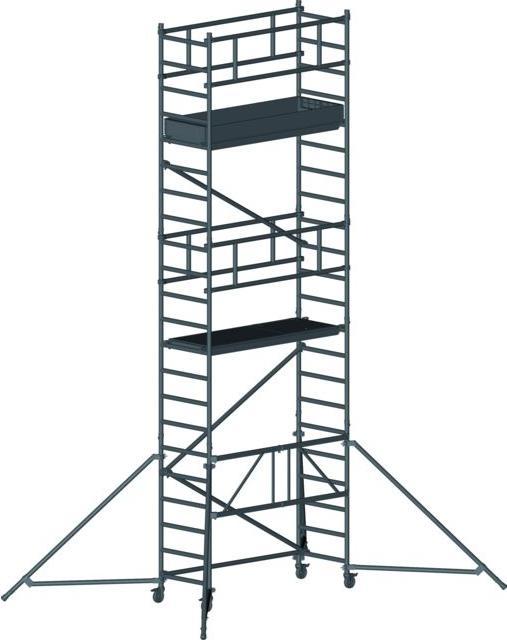 Actual product image Zarges Working scaffold PaxTower 1T 0.72 x 1.80 m Working height 6.55 m (Scaffolding, 180 cm)