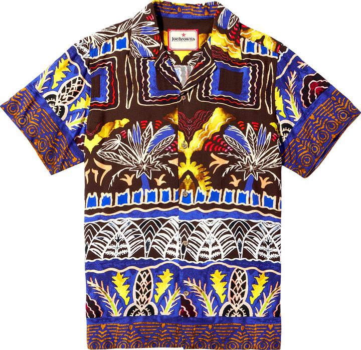 Actual product image Joe Browns Funky Summer Print Short Sleeve Shirt (M)
