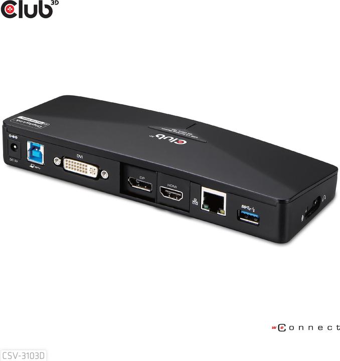 Produktbild Club 3D Csv-3103d (USB-B, 9 Ports)