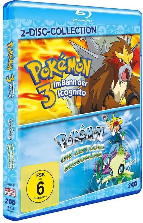 Actual product image Pokemon 3 / Pokemon 4 - Double pack (Blu-ray, 2000, English, German)