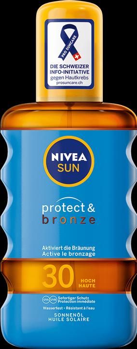 Actual product image NIVEA Protect & Bronze (Suntan oil, SPF 30, 200 ml, 20 g)