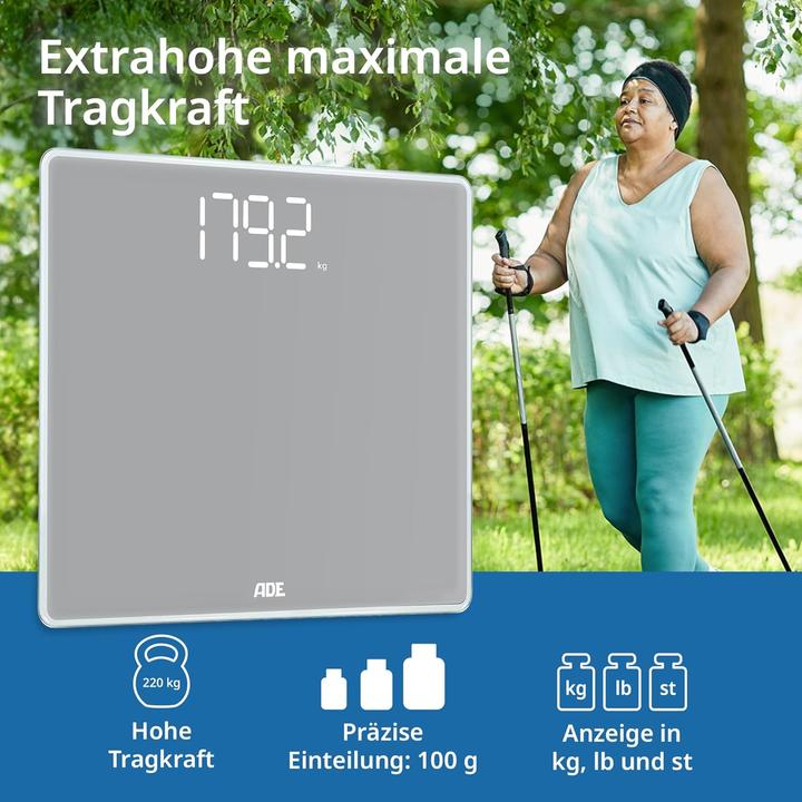 Produktbild ADE Digitale XXL Körperwaage (220 kg)