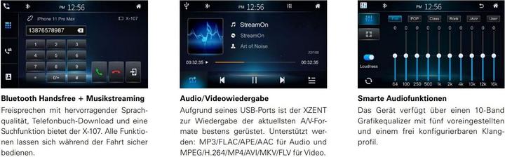 Immagine prodotto Xzent X-107 2-Din 6.75 Infotainer DAB und Weblink Cast