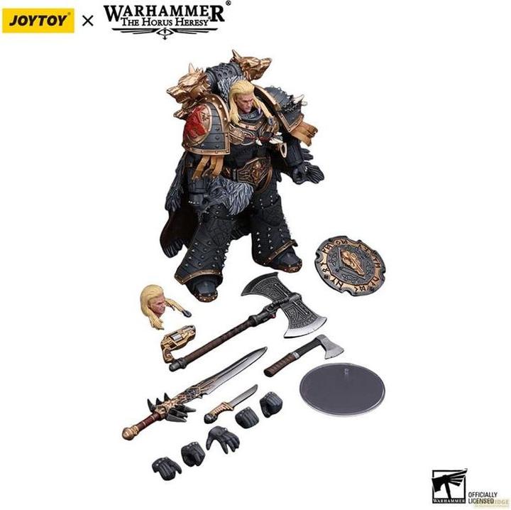 Image du produit Joy Toy Warhammer The Horus Heresy Figurine 1/18 Space Wolves Leman Russ Primarch of the VIth Legion 12 c
