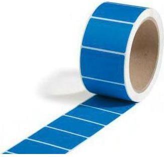 Produktbild Transpak Sicherheitsetiketten Masse 50x32mm blau blau
