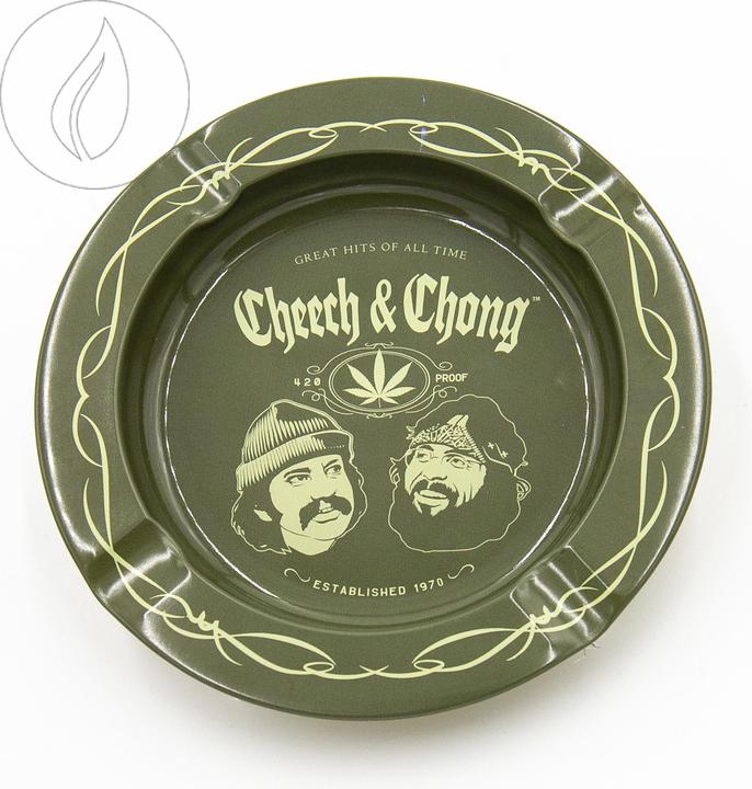 Actual product image G-Rollz Metal Tin Ashtray Cheech and Chong II Greatest Hits