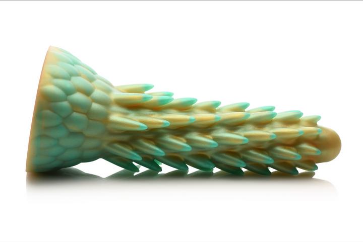 Actual product image Creature Cocks Stegosaurus - Spiky Reptile Silicone Dildo