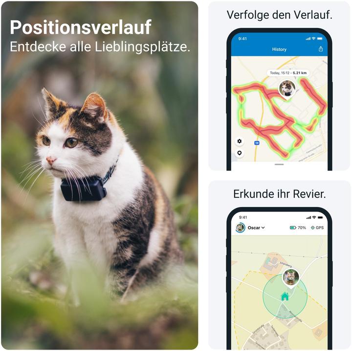 Immagine prodotto Tractive CAT Mini Localizzatore GPS per gatti (Gatto, Generale)
