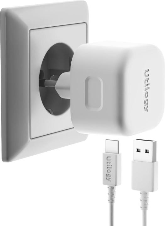 Actual product image Volutz USB Wall Charger Utilogy 20W USB-C + USB-A