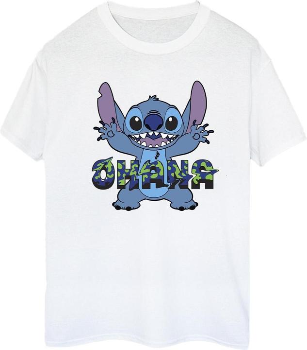 Image du produit Disney - T-shirt LILO AND STITCH OHANA BLUE GLITCH - Femme (L)