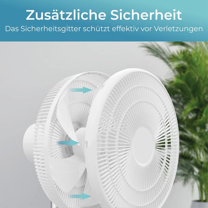 Produktbild KLAMER Silent Ventilator mit Fernbedienung, 12 Geschwindigkeitsstufen, autom. 90° Oszillation (57.90 dB)