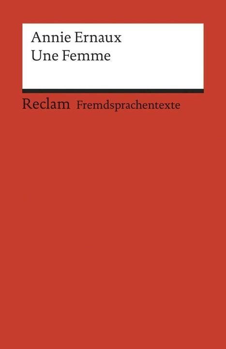 Immagine prodotto Une Femme (Francese, Annie Ernaux, 1991)